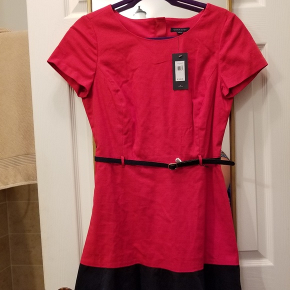 Tommy Hilfiger red and navy dress NWT - Picture 1 of 4